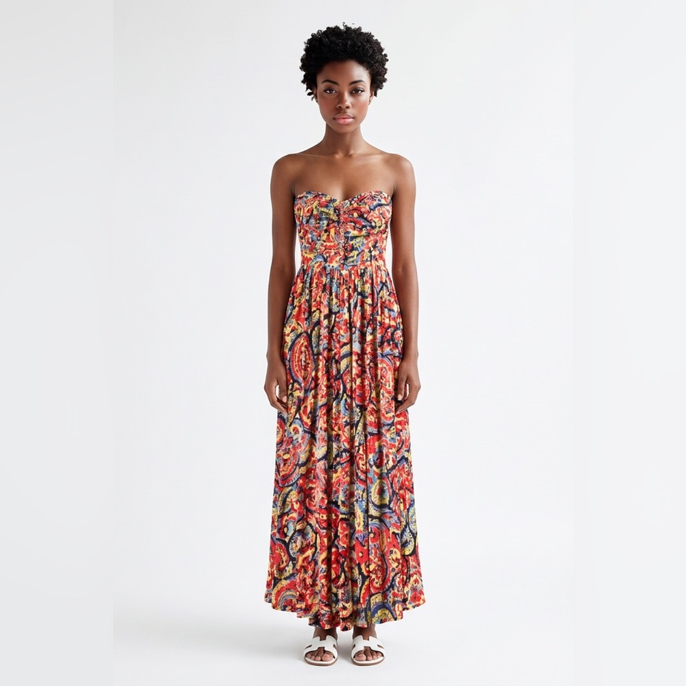 Charlie Jade Strapless Maxi Dress